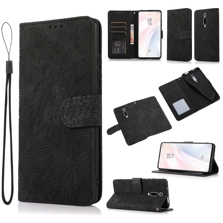 Skin Feel Embossed Sunflower Horizontal Flip Leather Case with Holder & Card Slots & Wallet & Lanyard, For Xiaomi Redmi K20, For Xiaomi Redmi 8, For Xiaomi Redmi 7A