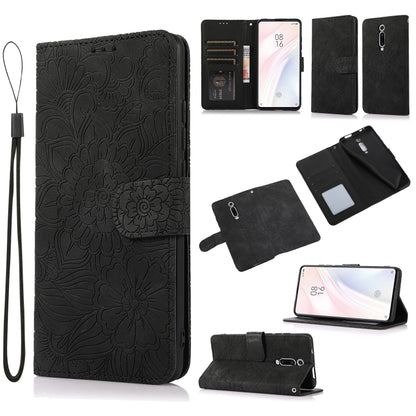 Skin Feel Embossed Sunflower Horizontal Flip Leather Case with Holder & Card Slots & Wallet & Lanyard, For Xiaomi Redmi K20, For Xiaomi Redmi 8, For Xiaomi Redmi 7A