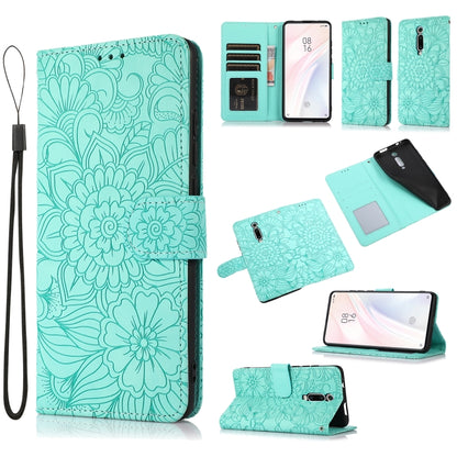 Skin Feel Embossed Sunflower Horizontal Flip Leather Case with Holder & Card Slots & Wallet & Lanyard, For Xiaomi Redmi K20, For Xiaomi Redmi 8, For Xiaomi Redmi 7A