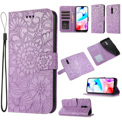 Skin Feel Embossed Sunflower Horizontal Flip Leather Case with Holder & Card Slots & Wallet & Lanyard, For Xiaomi Redmi K20, For Xiaomi Redmi 8, For Xiaomi Redmi 7A