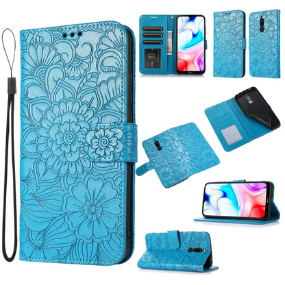 Skin Feel Embossed Sunflower Horizontal Flip Leather Case with Holder & Card Slots & Wallet & Lanyard, For Xiaomi Redmi K20, For Xiaomi Redmi 8, For Xiaomi Redmi 7A