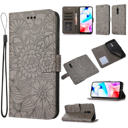 Skin Feel Embossed Sunflower Horizontal Flip Leather Case with Holder & Card Slots & Wallet & Lanyard, For Xiaomi Redmi K20, For Xiaomi Redmi 8, For Xiaomi Redmi 7A