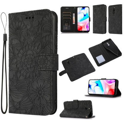 Skin Feel Embossed Sunflower Horizontal Flip Leather Case with Holder & Card Slots & Wallet & Lanyard, For Xiaomi Redmi K20, For Xiaomi Redmi 8, For Xiaomi Redmi 7A
