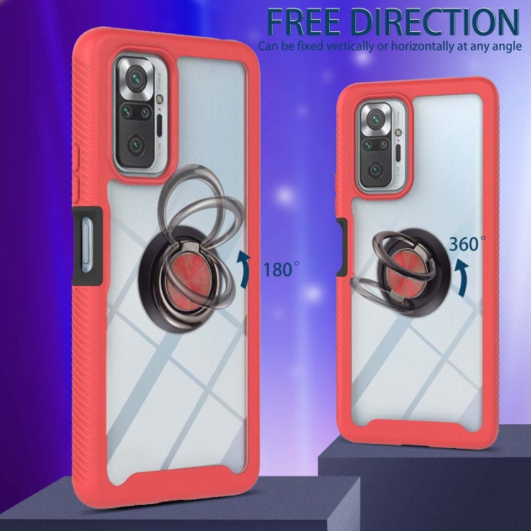 Starry Sky Solid Color Series Shockproof PC + TPU Protective Case with Ring Holder & Magnetic Function, For Xiaomi Redmi Note 10 Pro / Redmi Note 10 Pro Max, For Xiaomi Redmi Note 9 5G / Redmi Note 9T 5G, For OPPO A53                                   ...