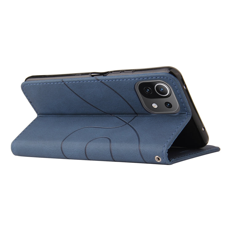 Dual-color Splicing Horizontal Flip PU Leather Case with Holder & Card Slots & Wallet, For Xiaomi Mi 11 Lite