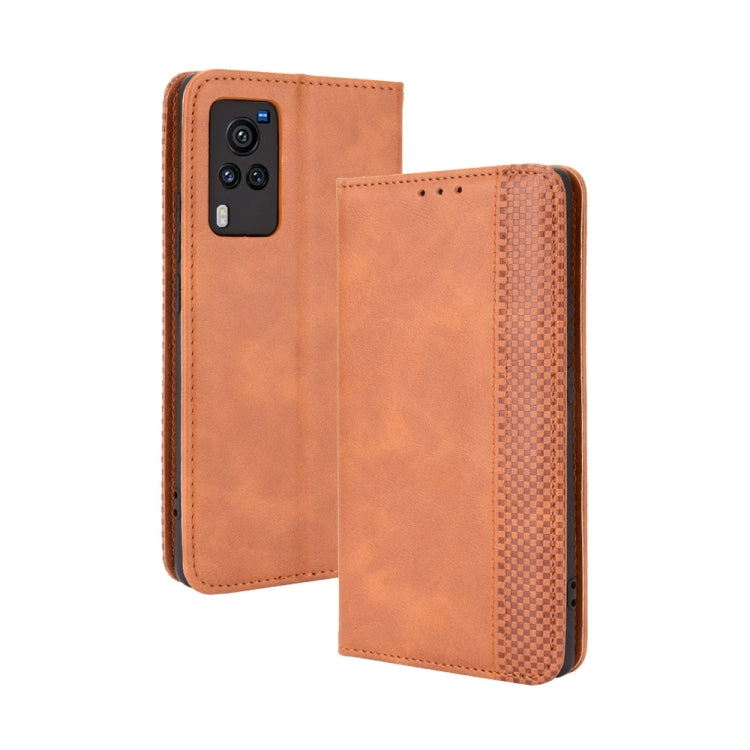 Magnetic Buckle Retro Crazy Horse Texture Horizontal Flip Leather Case with Holder & Card Slots & Photo Frame, For Motorola Moto G Stylus 5G 2021, For OPPO Reno6 5G, For OPPO Reno6 Pro 5G, For OPPO Reno6 Pro+ 5G, For vivo X60 Pro / X60 5G Curved Surfac...
