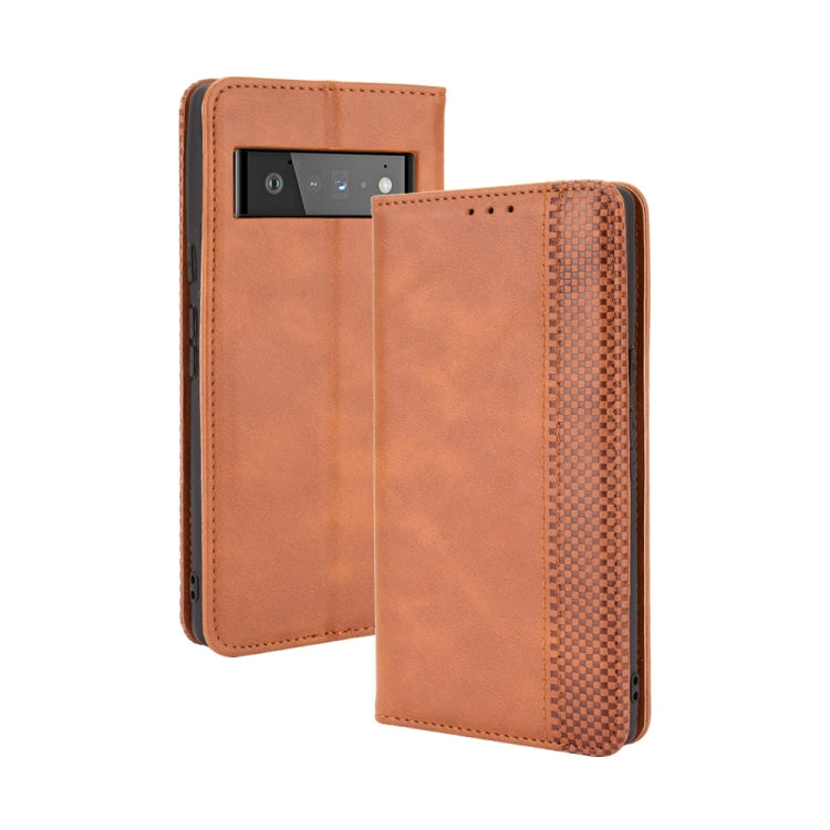 Magnetic Buckle Retro Crazy Horse Texture Horizontal Flip Leather Case with Holder & Card Slots & Photo Frame, For Fujitsu Arrows Be4 Plus / F-41B, For Google Pixel 6 Pro, For Google Pixel 6, For Xiaomi Redmi Note 10 Pro 5G / Poco X3 GT, For Blackview ...