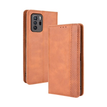 Magnetic Buckle Retro Crazy Horse Texture Horizontal Flip Leather Case with Holder & Card Slots & Photo Frame, For Fujitsu Arrows Be4 Plus / F-41B, For Google Pixel 6 Pro, For Google Pixel 6, For Xiaomi Redmi Note 10 Pro 5G / Poco X3 GT, For Blackview ...