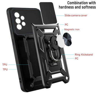 Sliding Camera Cover Design TPU+PC Protective Case, For Samsung Galaxy A52, For OPPO A93, For OPPO A94