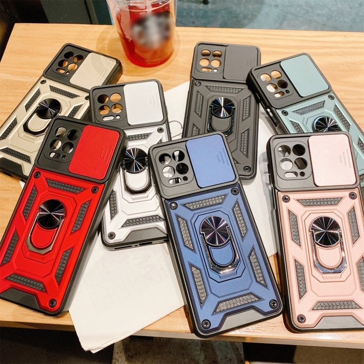 Sliding Camera Cover Design TPU+PC Protective Case, For Motorola Moto G100