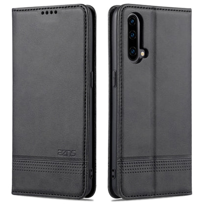 AZNS Magnetic Calf Texture Horizontal Flip Leather Case with Card Slots & Holder & Wallet, For OnePlus Nord CE 5G