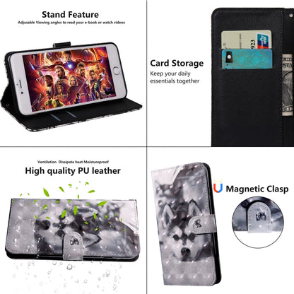 3D Painting Pattern Coloured Drawing Horizontal Flip TPU + PU Leather Case with Holder & Card Slots & Wallet, For Motorola Moto G8 Play, For OnePlus 7 Pro / 7T Pro