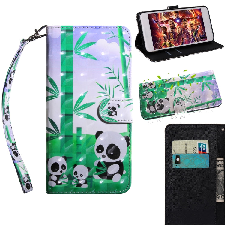 3D Painting Pattern Coloured Drawing Horizontal Flip TPU + PU Leather Case with Holder & Card Slots & Wallet, For Motorola Moto G8 Play, For OnePlus 7 Pro / 7T Pro