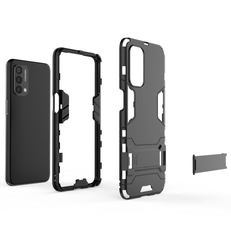 PC + TPU Shockproof Protective Case with Holder, For OnePlus Nord N200 5G