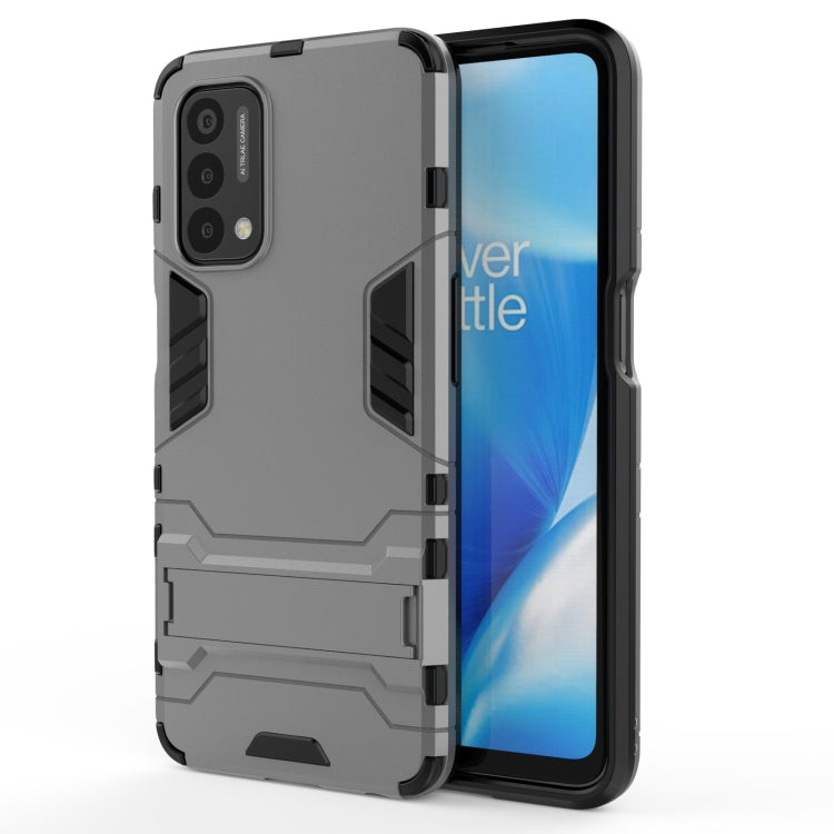 PC + TPU Shockproof Protective Case with Holder, For OnePlus Nord N200 5G