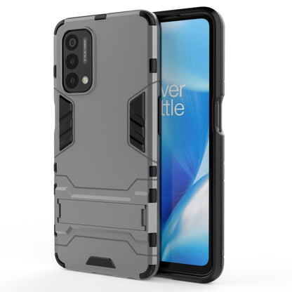 PC + TPU Shockproof Protective Case with Holder, For OnePlus Nord N200 5G