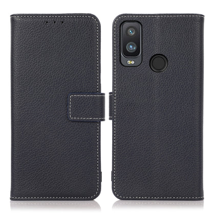 Litchi Texture PU + TPU Horizontal Flip Leather Case with Holder & Card Slots & Wallet, For Alcatel 1L 2021