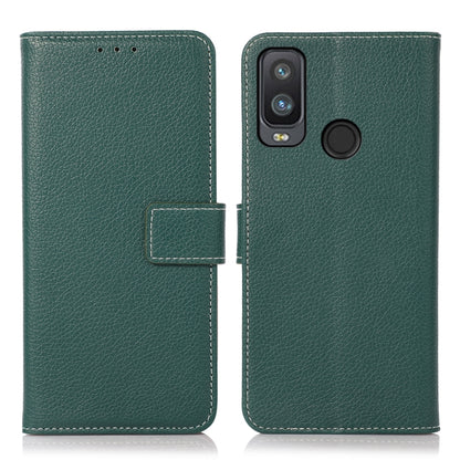 Litchi Texture PU + TPU Horizontal Flip Leather Case with Holder & Card Slots & Wallet, For Alcatel 1L 2021