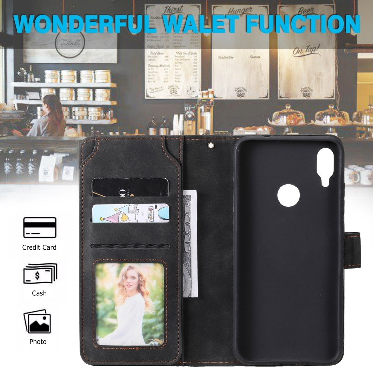 Skin Feel Business Horizontal Flip PU Leather Case with Holder & Multi-Card Slots & Wallet & Lanyard & Photo Frame, For Xiaomi Redmi Note 7, For Xiaomi Redmi Note 8, For Xiaomi Redmi 9A, For Xiaomi Redmi Note 8T