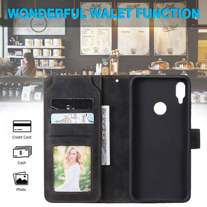 Skin Feel Business Horizontal Flip PU Leather Case with Holder & Multi-Card Slots & Wallet & Lanyard & Photo Frame, For Xiaomi Redmi Note 7, For Xiaomi Redmi Note 8, For Xiaomi Redmi 9A, For Xiaomi Redmi Note 8T
