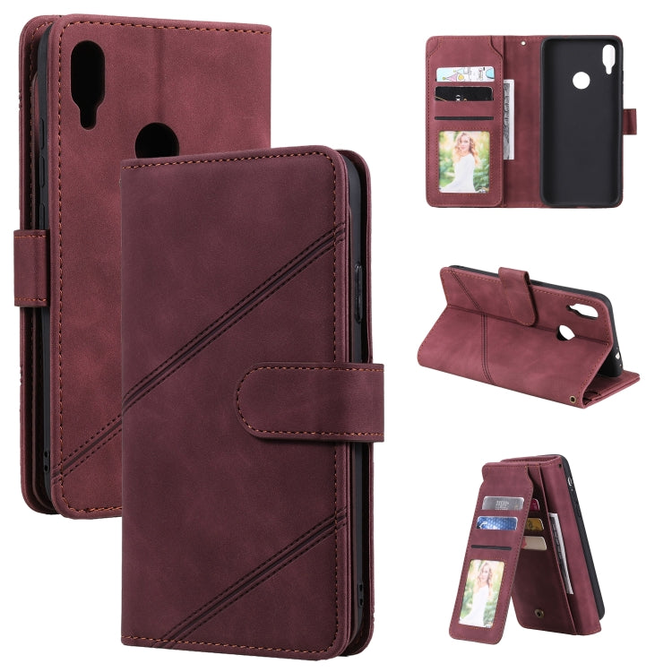 Skin Feel Business Horizontal Flip PU Leather Case with Holder & Multi-Card Slots & Wallet & Lanyard & Photo Frame, For Xiaomi Redmi Note 7, For Xiaomi Redmi Note 8, For Xiaomi Redmi 9A, For Xiaomi Redmi Note 8T
