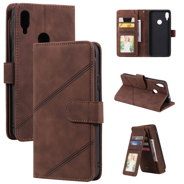 Skin Feel Business Horizontal Flip PU Leather Case with Holder & Multi-Card Slots & Wallet & Lanyard & Photo Frame, For Xiaomi Redmi Note 7, For Xiaomi Redmi Note 8, For Xiaomi Redmi 9A, For Xiaomi Redmi Note 8T