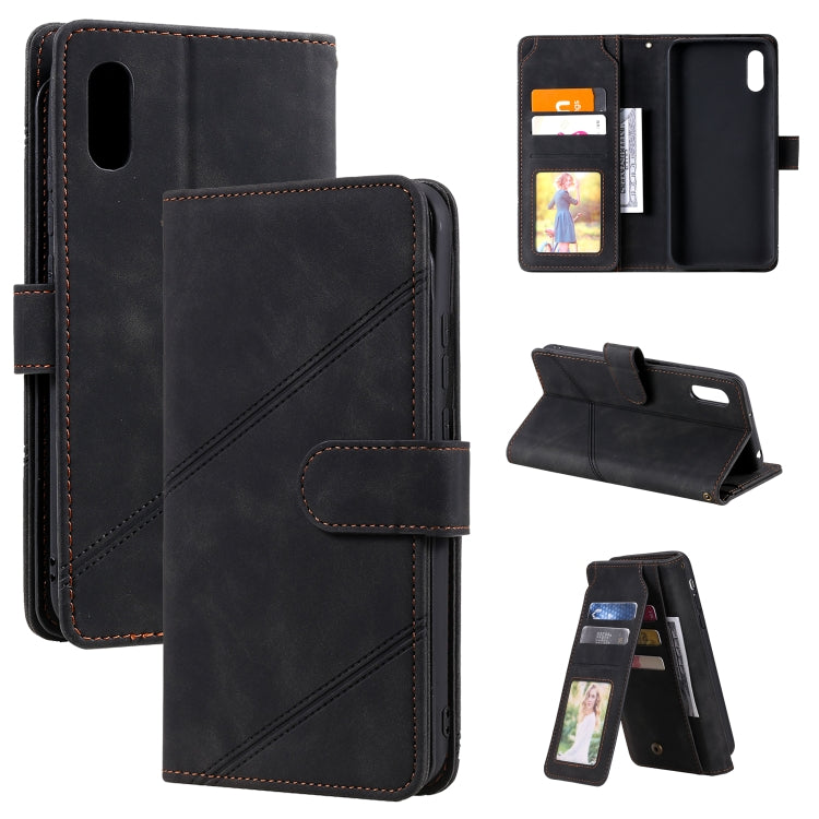 Skin Feel Business Horizontal Flip PU Leather Case with Holder & Multi-Card Slots & Wallet & Lanyard & Photo Frame, For Xiaomi Redmi Note 7, For Xiaomi Redmi Note 8, For Xiaomi Redmi 9A, For Xiaomi Redmi Note 8T