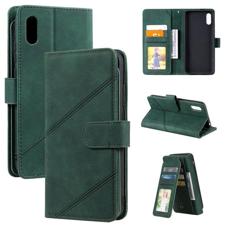 Skin Feel Business Horizontal Flip PU Leather Case with Holder & Multi-Card Slots & Wallet & Lanyard & Photo Frame, For Xiaomi Redmi Note 7, For Xiaomi Redmi Note 8, For Xiaomi Redmi 9A, For Xiaomi Redmi Note 8T