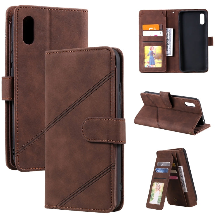 Skin Feel Business Horizontal Flip PU Leather Case with Holder & Multi-Card Slots & Wallet & Lanyard & Photo Frame, For Xiaomi Redmi Note 7, For Xiaomi Redmi Note 8, For Xiaomi Redmi 9A, For Xiaomi Redmi Note 8T