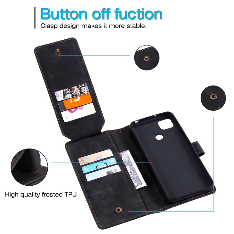 Skin Feel Business Horizontal Flip PU Leather Case with Holder & Multi-Card Slots & Wallet & Lanyard & Photo Frame, For Xiaomi Redmi 9C, For Xiaomi Redmi K40 / K40 Pro, For Xiaomi Redmi Note 9 Pro/Note 9S, For Xiaomi Redmi Note 10 Pro