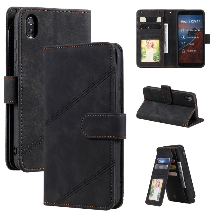 Skin Feel Business Horizontal Flip PU Leather Case with Holder & Multi-Card Slots & Wallet & Lanyard & Photo Frame, For Xiaomi Mi 10T 5G, For Xiaomi Redmi Note 10, For Xiaomi Redmi Note 9 4G / Poco M3, For Xiaomi Redmi 7A