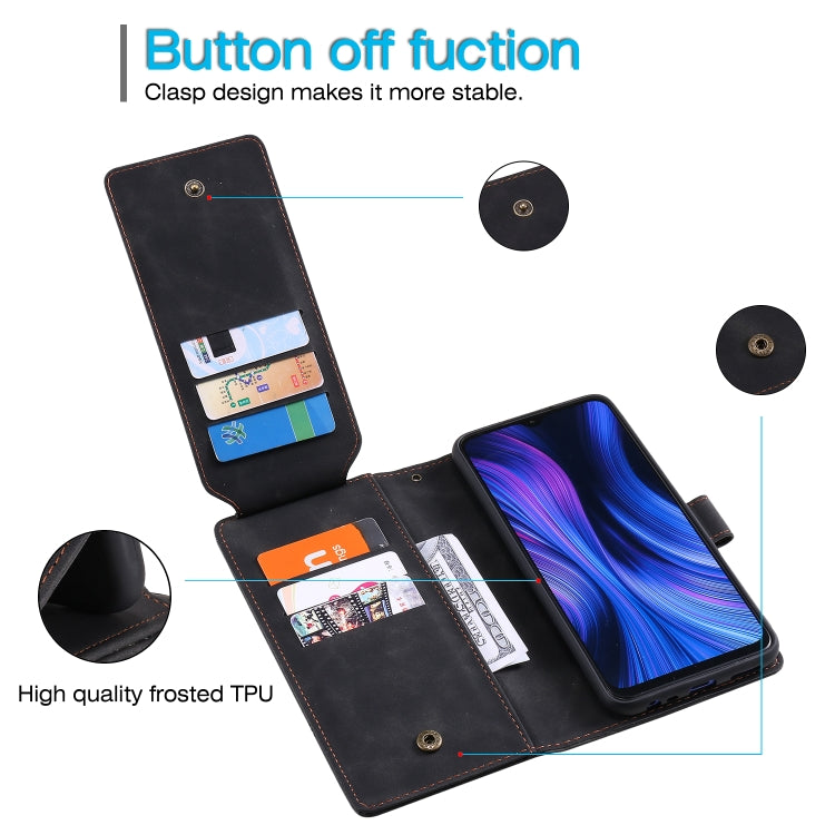 Skin Feel Business Horizontal Flip PU Leather Case with Holder & Multi-Card Slots & Wallet & Lanyard & Photo Frame, For Xiaomi Redmi 9, For Xiaomi Redmi Note 8 Pro