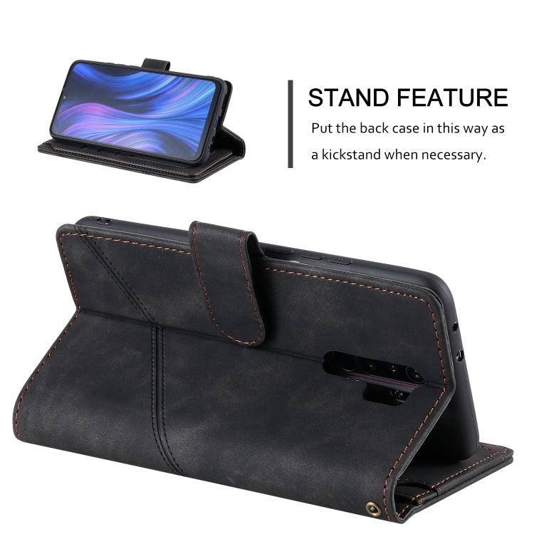 Skin Feel Business Horizontal Flip PU Leather Case with Holder & Multi-Card Slots & Wallet & Lanyard & Photo Frame, For Xiaomi Redmi 9, For Xiaomi Redmi Note 8 Pro