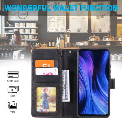 Skin Feel Business Horizontal Flip PU Leather Case with Holder & Multi-Card Slots & Wallet & Lanyard & Photo Frame, For Xiaomi Redmi 9, For Xiaomi Redmi Note 8 Pro