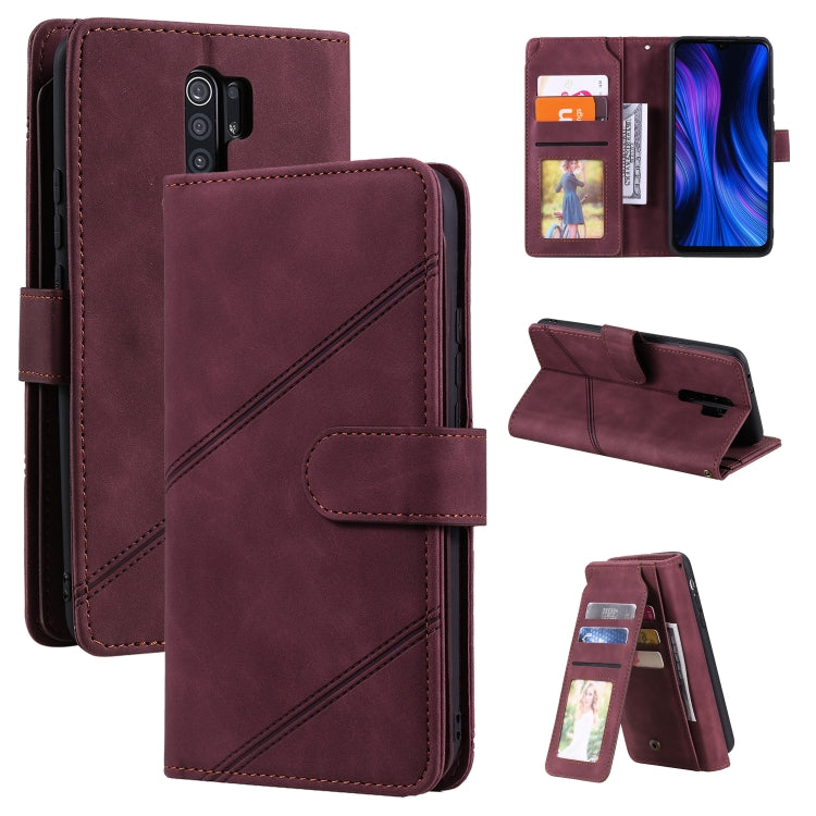 Skin Feel Business Horizontal Flip PU Leather Case with Holder & Multi-Card Slots & Wallet & Lanyard & Photo Frame, For Xiaomi Redmi 9, For Xiaomi Redmi Note 8 Pro