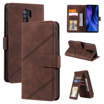 Skin Feel Business Horizontal Flip PU Leather Case with Holder & Multi-Card Slots & Wallet & Lanyard & Photo Frame, For Xiaomi Redmi 9, For Xiaomi Redmi Note 8 Pro