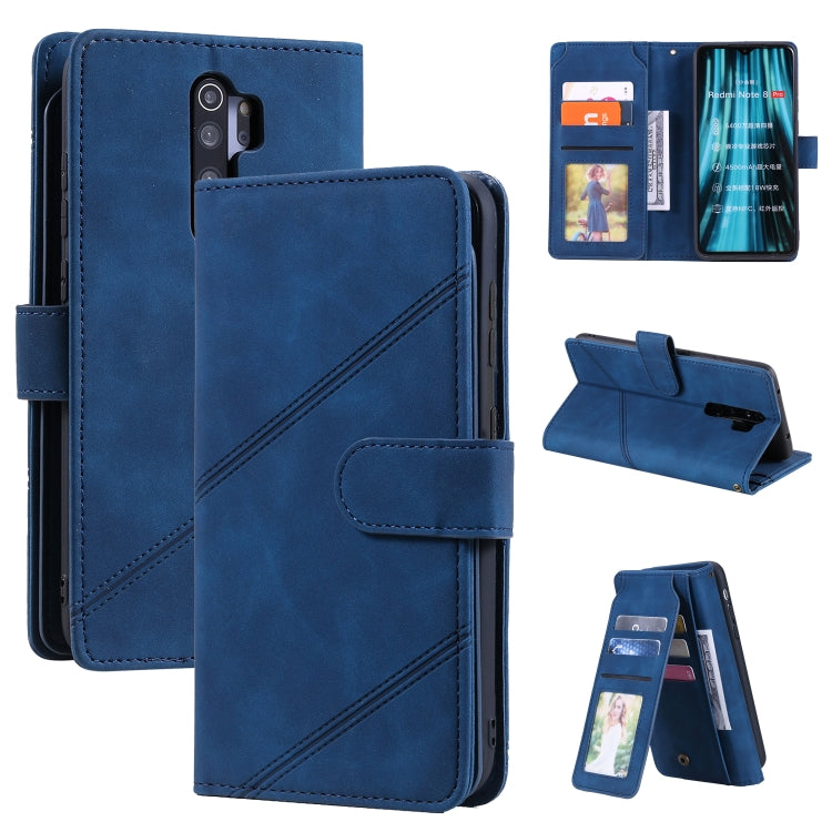 Skin Feel Business Horizontal Flip PU Leather Case with Holder & Multi-Card Slots & Wallet & Lanyard & Photo Frame, For Xiaomi Redmi 9, For Xiaomi Redmi Note 8 Pro