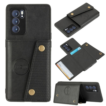 Double Buckle PU + TPU Shockproof Magnetic Protective Case with Card Slot & Holder, For OPPO Reno6 Pro+ 5G, For OPPO Reno6 Pro 5G, For Samsung Galaxy A22 5G, For Samsung Galaxy A22 4G