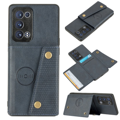 Double Buckle PU + TPU Shockproof Magnetic Protective Case with Card Slot & Holder, For OPPO Reno6 Pro+ 5G, For OPPO Reno6 Pro 5G, For Samsung Galaxy A22 5G, For Samsung Galaxy A22 4G