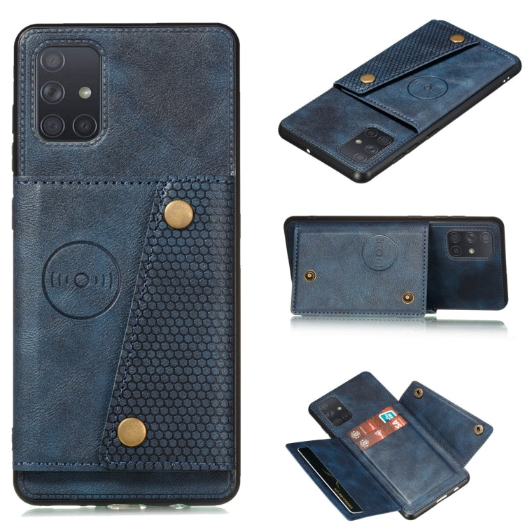 Double Buckle PU + TPU Shockproof Magnetic Protective Case with Card Slot & Holder, For OPPO Reno6 Pro+ 5G, For OPPO Reno6 Pro 5G, For Samsung Galaxy A22 5G, For Samsung Galaxy A22 4G