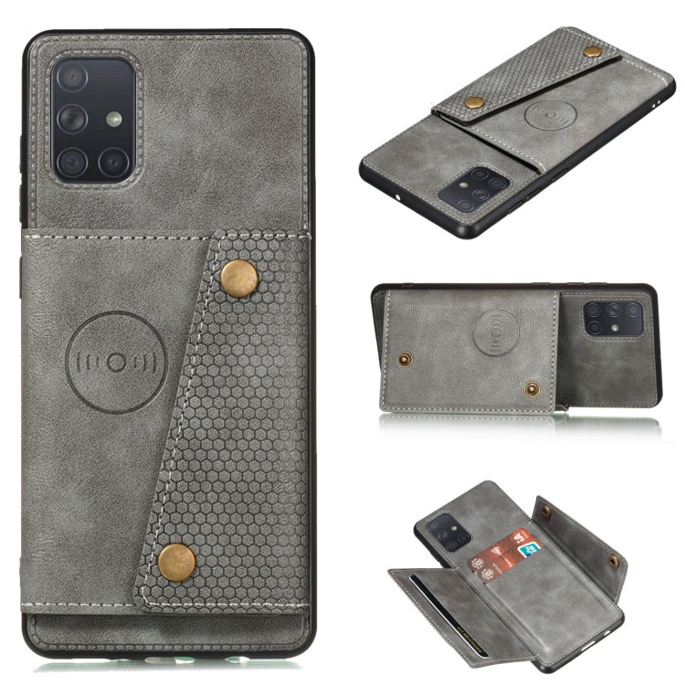 Double Buckle PU + TPU Shockproof Magnetic Protective Case with Card Slot & Holder, For OPPO Reno6 Pro+ 5G, For OPPO Reno6 Pro 5G, For Samsung Galaxy A22 5G, For Samsung Galaxy A22 4G