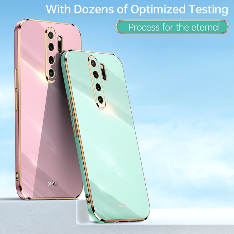 XINLI Straight Edge 6D Electroplate TPU Phone Case, For Xiaomi Redmi Note 8 Pro, For Xiaomi Redmi Note 9 4G, For Xiaomi Redmi Note 9 5G