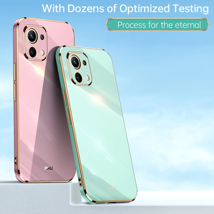 XINLI Straight Edge 6D Electroplate TPU Phone Case, For Xiaomi Mi 11, For Xiaomi Mi 11 Ultra, For Xiaomi Mi 11 Lite