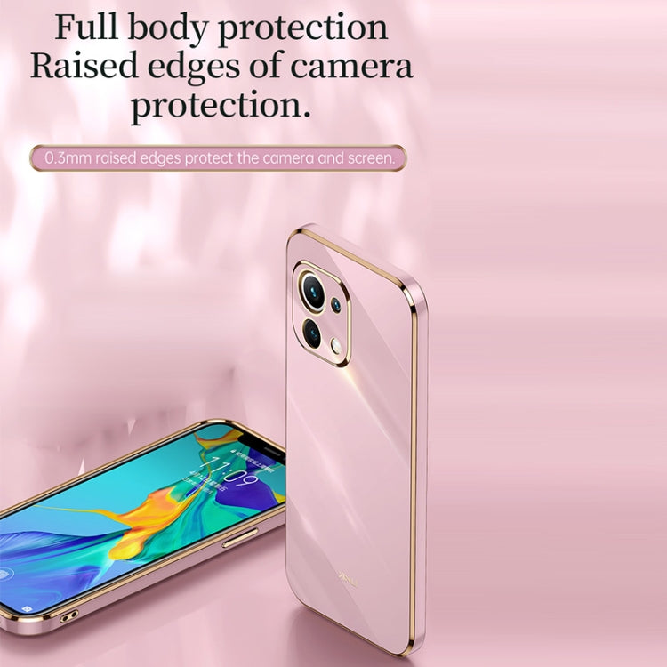 XINLI Straight Edge 6D Electroplate TPU Phone Case, For Xiaomi Mi 11, For Xiaomi Mi 11 Ultra, For Xiaomi Mi 11 Lite