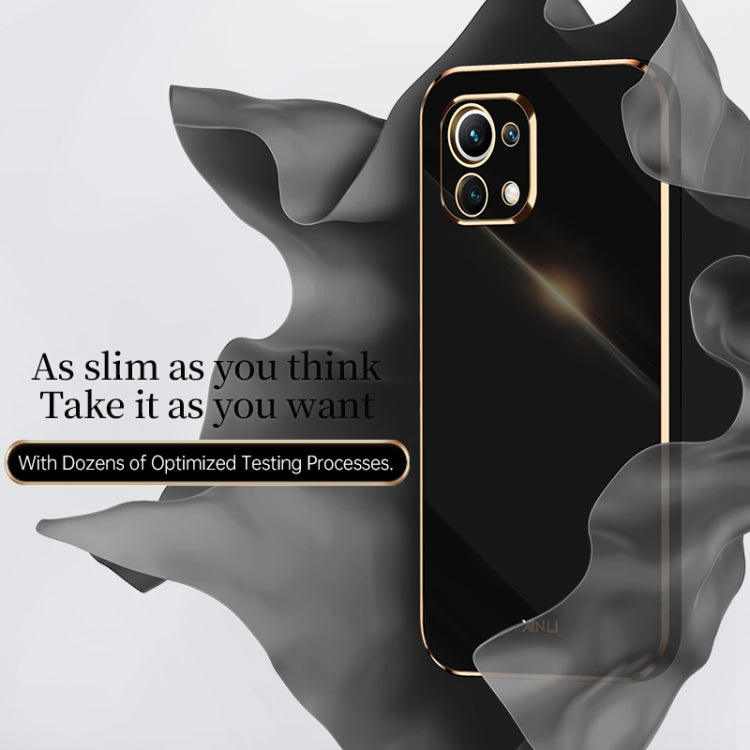 XINLI Straight Edge 6D Electroplate TPU Phone Case, For Xiaomi Mi 11, For Xiaomi Mi 11 Ultra, For Xiaomi Mi 11 Lite