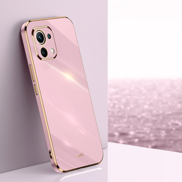 XINLI Straight Edge 6D Electroplate TPU Phone Case, For Xiaomi Mi 11, For Xiaomi Mi 11 Ultra, For Xiaomi Mi 11 Lite