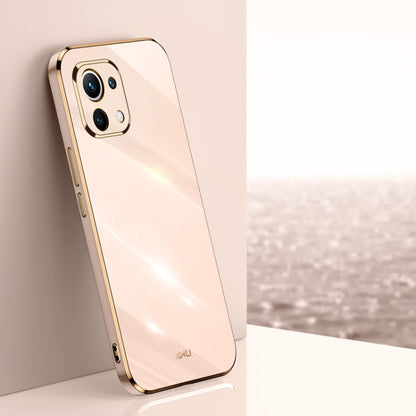 XINLI Straight Edge 6D Electroplate TPU Phone Case, For Xiaomi Mi 11, For Xiaomi Mi 11 Ultra, For Xiaomi Mi 11 Lite