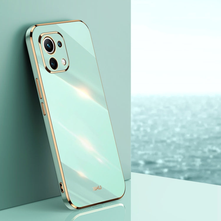 XINLI Straight Edge 6D Electroplate TPU Phone Case, For Xiaomi Mi 11, For Xiaomi Mi 11 Ultra, For Xiaomi Mi 11 Lite