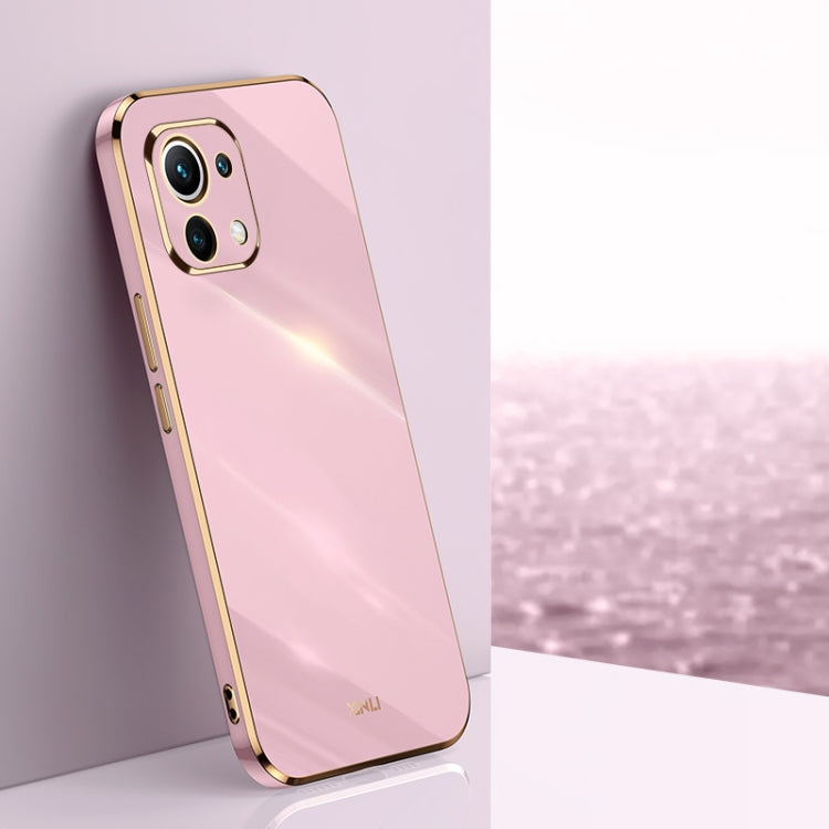 XINLI Straight Edge 6D Electroplate TPU Phone Case, For Xiaomi Mi 11, For Xiaomi Mi 11 Ultra, For Xiaomi Mi 11 Lite