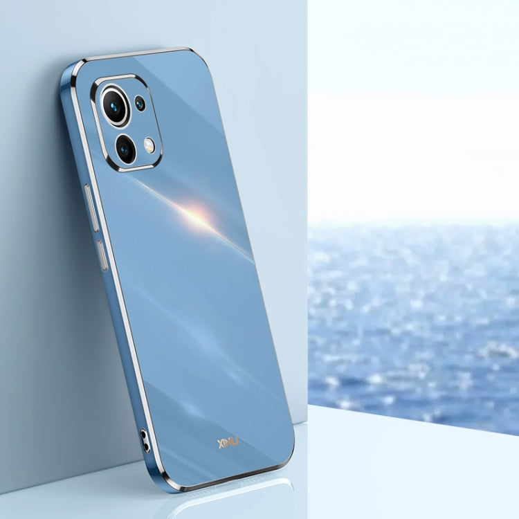 XINLI Straight Edge 6D Electroplate TPU Phone Case, For Xiaomi Mi 11, For Xiaomi Mi 11 Ultra, For Xiaomi Mi 11 Lite